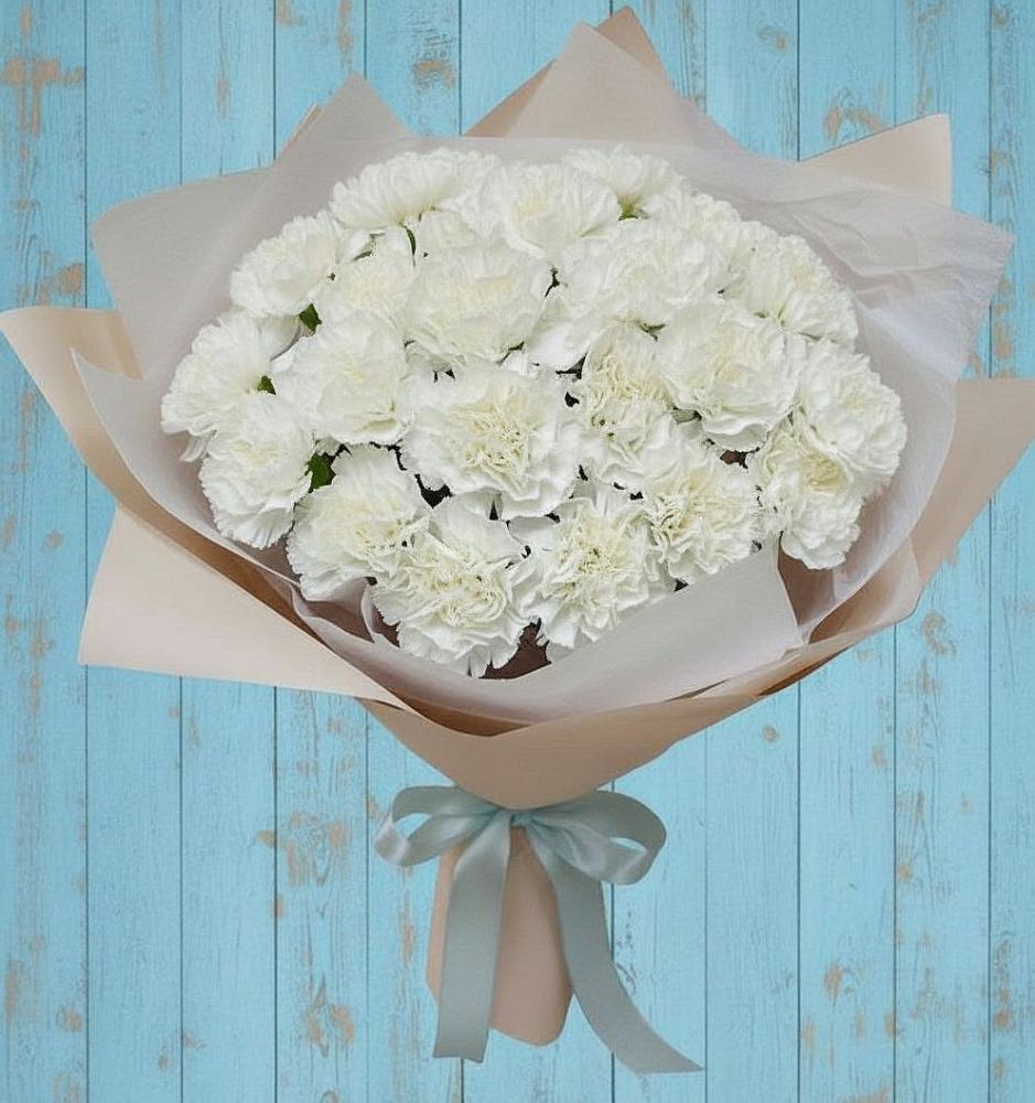 Букет цветов из: Гвоздики в Николиной Балке