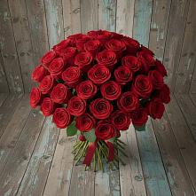 Букет 55 Красных роз Фридом #REPLACE_PRED# Николиной Балке