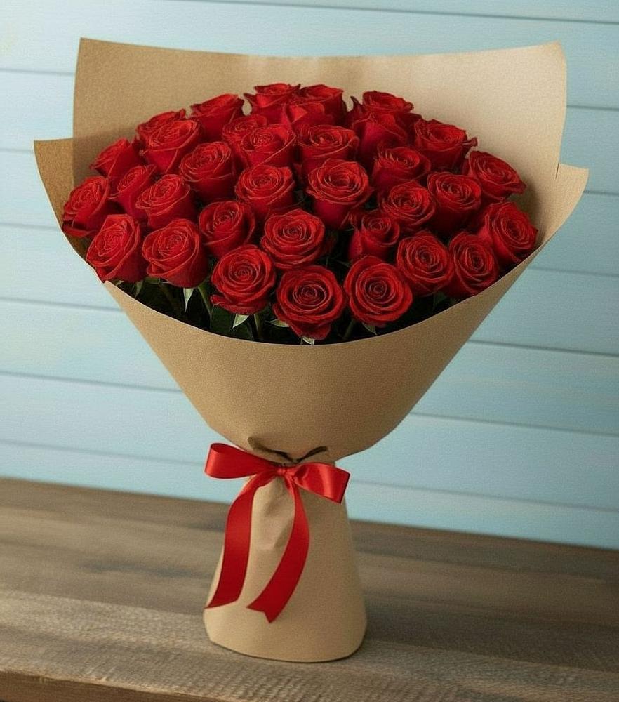 Букет Красные розы Милано в Николиной Балке