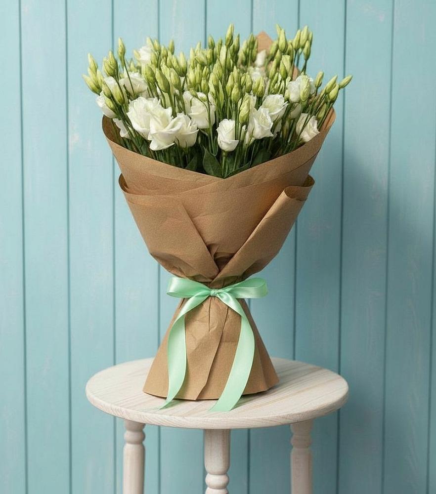 Букет цветов из: Лизиантусы в Николиной Балке