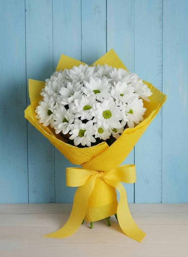 Букет цветов из: Хризантемы в Николиной Балке