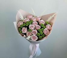 Букет цветов из:  Розы и Хризантемы в Николиной Балке