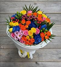 Букет цветов из:  Розы и Хризантемы в Николиной Балке