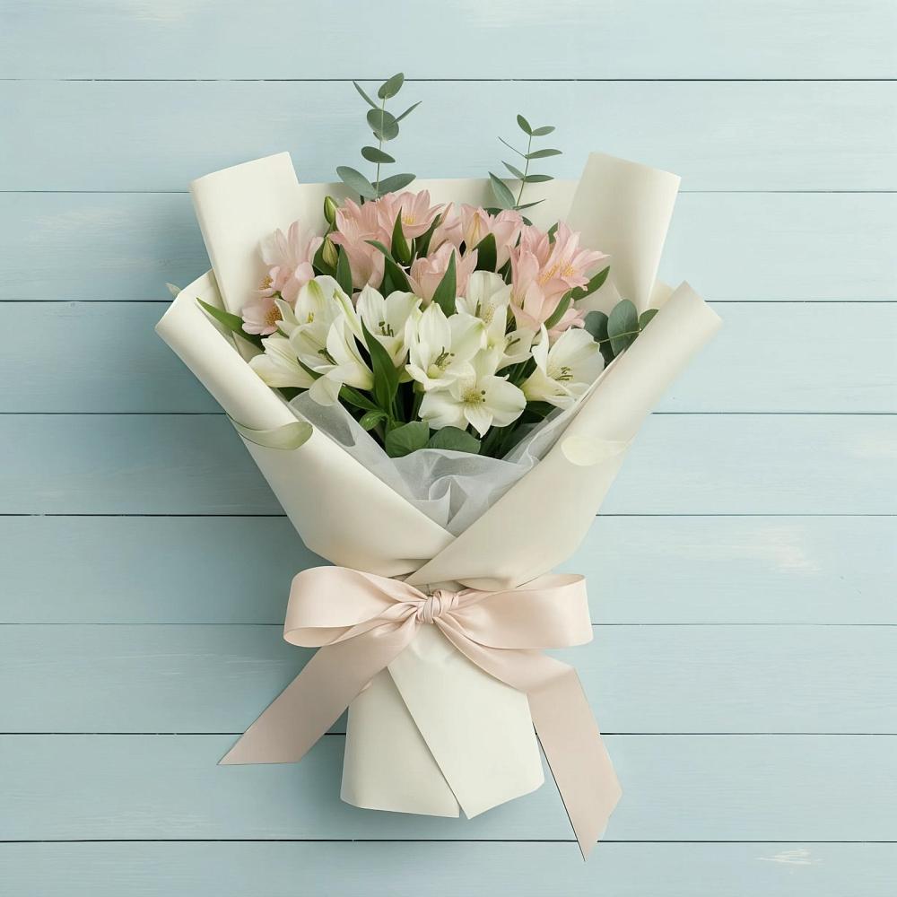 Букет цветов из: Альстромерии в Николиной Балке