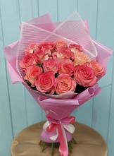 Букет 15 Розовых роз Равель #REPLACE_PRED# Николиной Балке