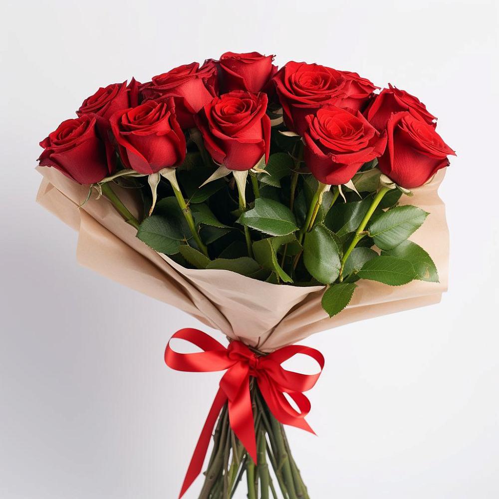 Букет 11 Красных роз Эдлесс Лав в Николиной Балке